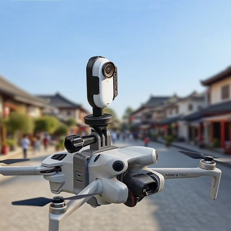 Drone Camera Action - スポーツカメラブラケット GoPro/insta360 GO/DJI Action対応/フィルライトトップマウントアダプター DJI Mini