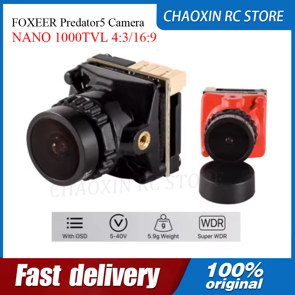 Drone Camera Lens - FOXEER Predator5 カメラ NANO 1000TVL 4:3/16:9