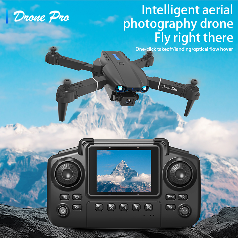 Drone Camera Lens - E99エアスクリーンコントロールドローン プロ仕様 ワイドRCドローン HD 4Kカメラ 折りたたみ式ヘリコプター航空機
