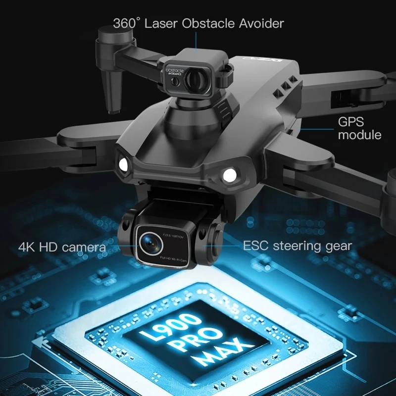 L900 Pro MAX GPS ドローン 4K プロフェッ - Drone Camera Professional のレビューと価格