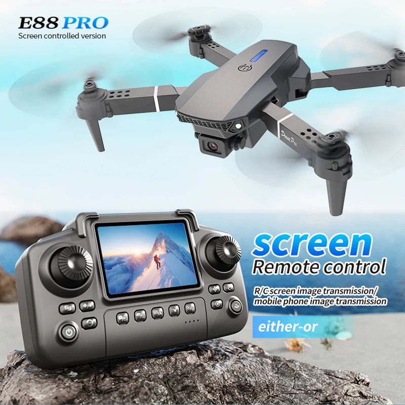 プロフェッショナル E88 プロドローン スクリーン付き 8 - Drone Camera Mount のレビューと価格
