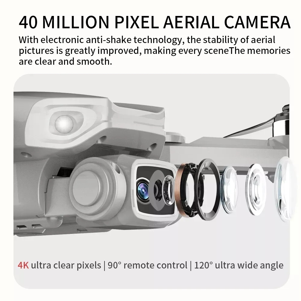 折りたたみ式ブラシレスドローンl900プロ,GPS, 4k, - Drone Camera Lens のレビューと価格