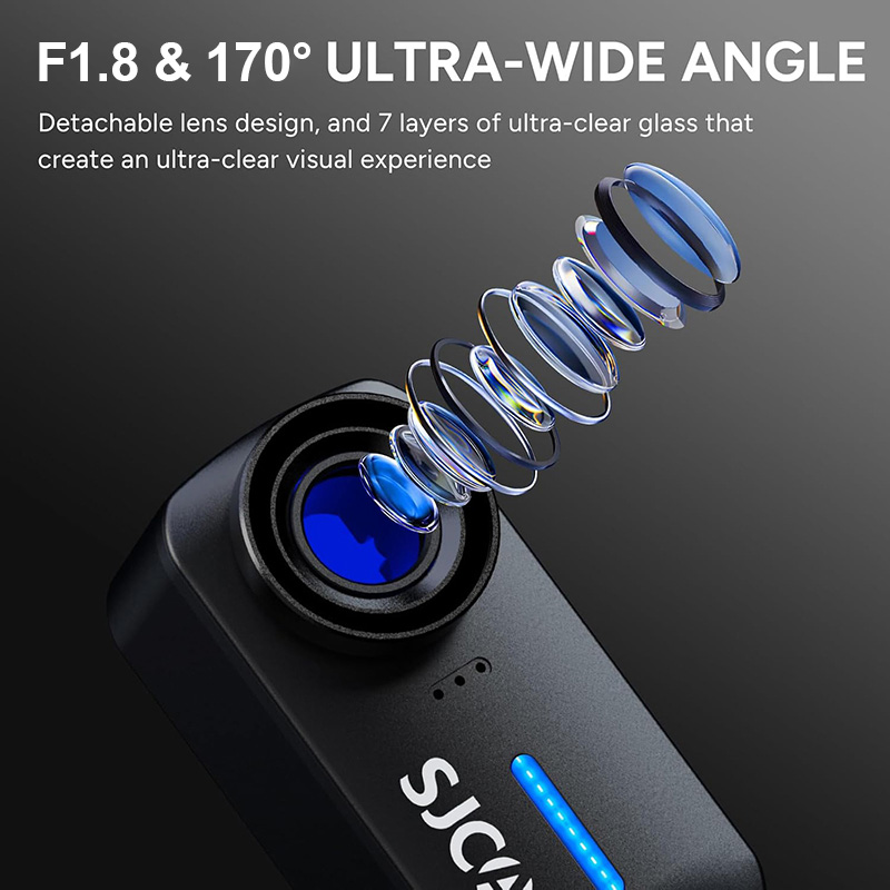 SJCAM C110+ アクションカメラ 6軸ジャイロスコー - Drone Camera Action のレビューと価格