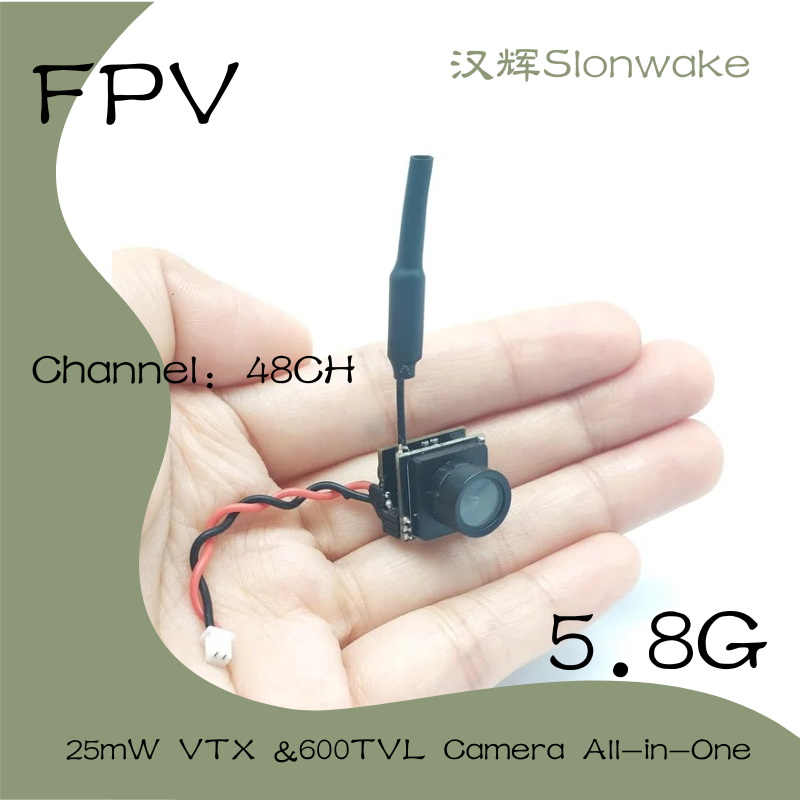 Slonwake 5.8G 48CH 25mW FPV VT - Drone Camera Wide Angle のレビューと価格