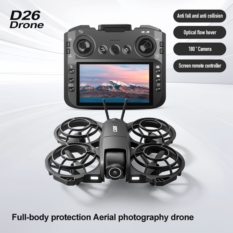 D26 ドローン 4K 空撮HD 180 °   カメラ付き - Drone Camera Lens のレビューと価格