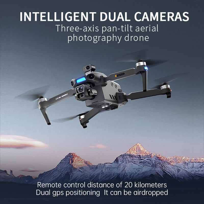 2026年新型8Kデュアルカメラドローン、5.5インチ大型ス - Drone Camera Lens のレビューと価格