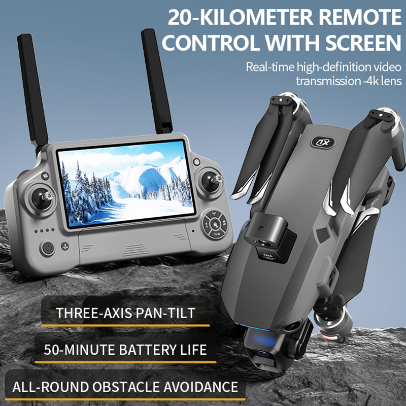2026年新型8Kデュアルカメラドローン、5.5インチ大型ス - Drone Camera Lens のレビューと価格