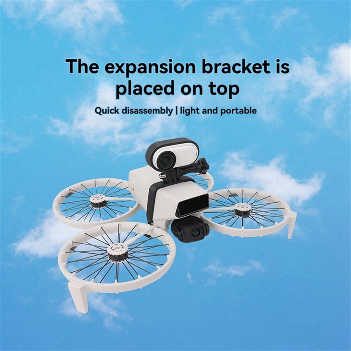 フリップドローン用上部拡張ブラケット 拡張トップアクション拡 - Drone Camera Action のレビューと価格