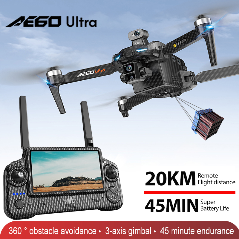 AE60 GPSドローン プロフェッショナル 8Kカメラ 3 - Drone Camera 4K のレビューと価格