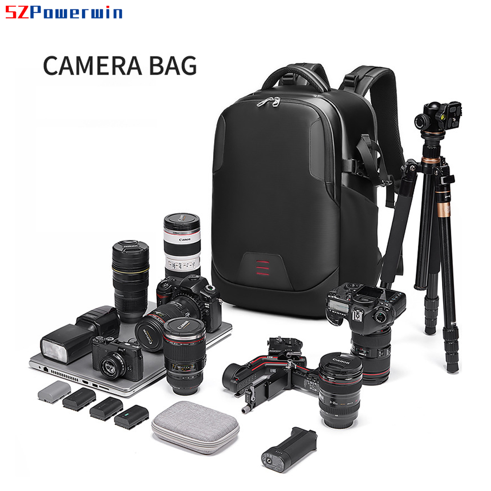 Powerwin 新型19インチ DSLRカメラバッグ 防水 - Drone Camera Case のレビューと価格
