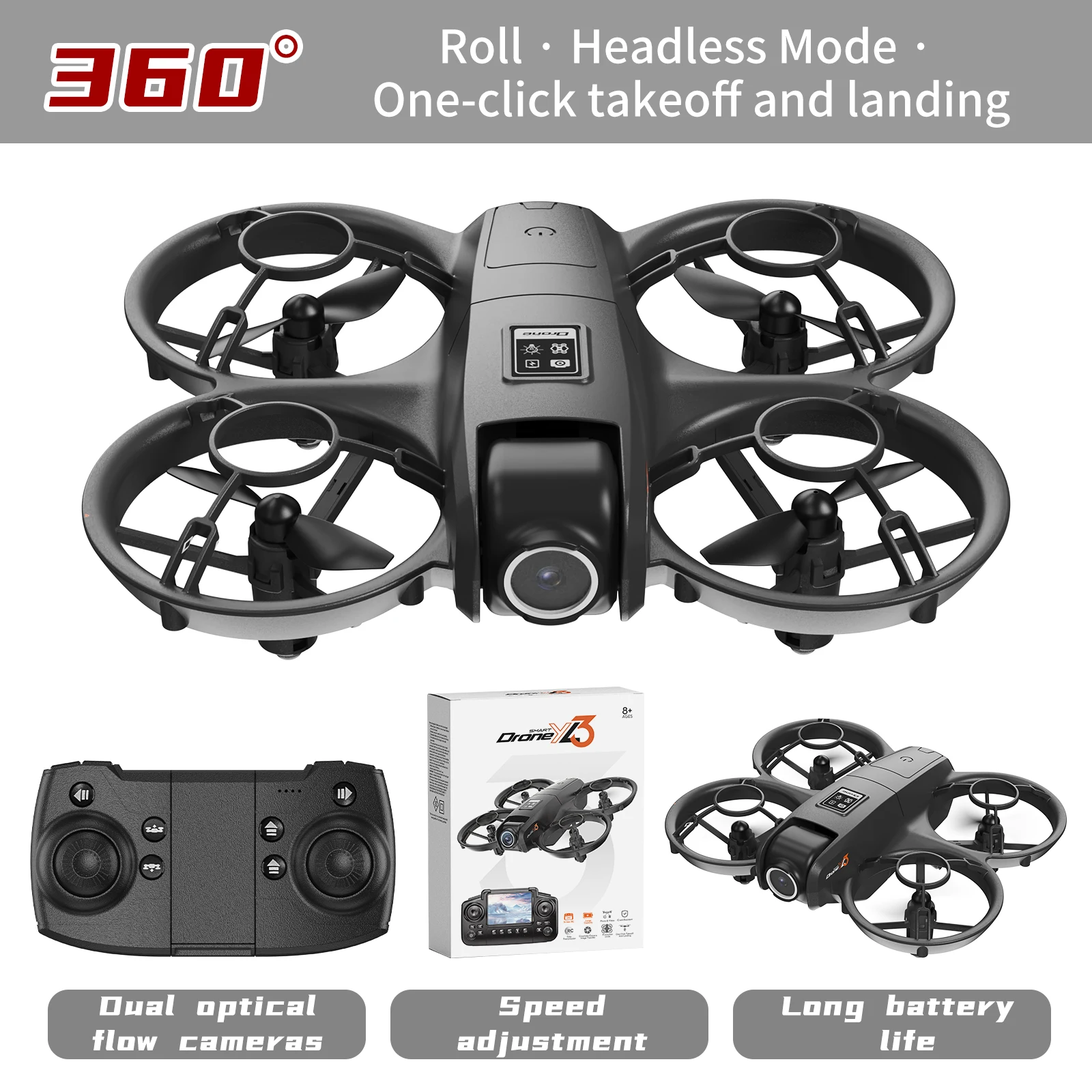 新型YL3 RCドローン 8K 1080P広角デュアルHDカ - Drone Camera Wide Angle のレビューと価格