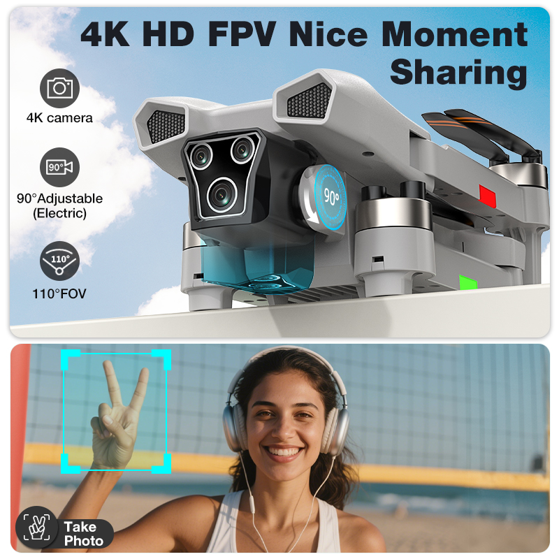 新型ホットL017プロドローン ブラシレス 3Dロール 36 - Drone Camera Mount のレビューと価格